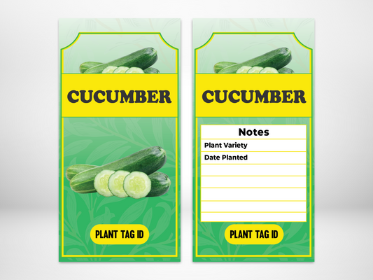 Plant Label Cucumber - label size 80mm width x 150mm length